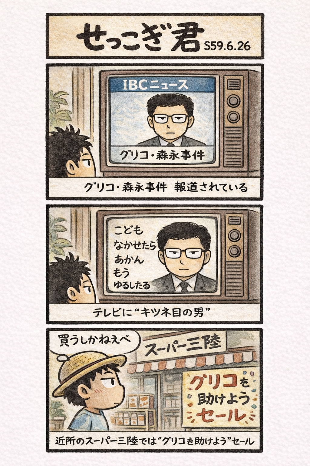 せっこぎ君（S59.6.26）グリコ・森永事件